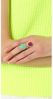 Thumbnail for your product : Jacquie Aiche Pave Teardrop Bezel Trinity Ring