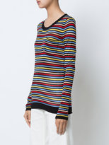 Thumbnail for your product : Sonia Rykiel striped pocket T-shirt