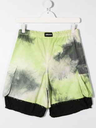Cinzia Araia Kids TEEN tie-dye shorts