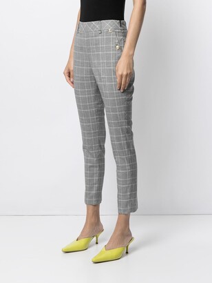 Twin-Set Tailored Check Print Trousers