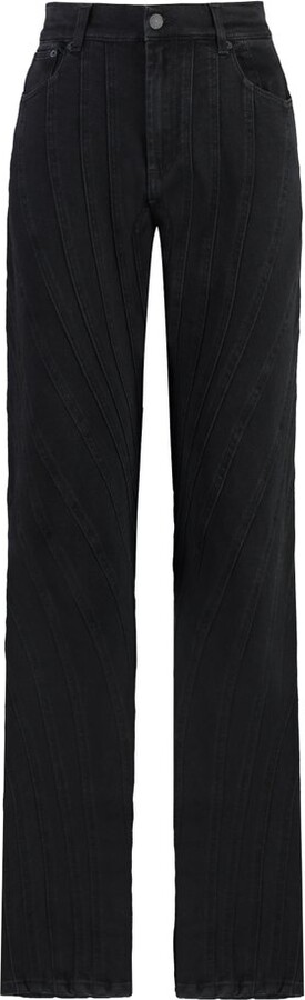 Thierry Mugler 5 Pocket Straight Fit Jeans