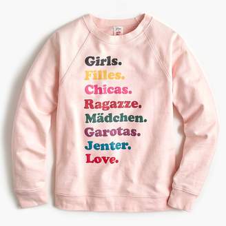 j crew love sweatshirt