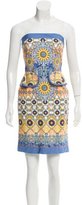 Thumbnail for your product : Philosophy di Alberta Ferretti Strapless Printed Dress