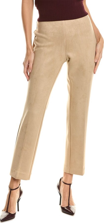 Anne Klein Pull-On Hollywood Waist Straight Ankle Pant - ShopStyle