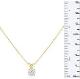 Thumbnail for your product : Ice 1/3 CT TW Diamond 14K Gold Solitaire Pendant Necklace (JK/I2-I3)