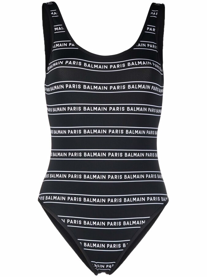 Balmain Black Women's One Piece Swimsuits | Shop the world's 