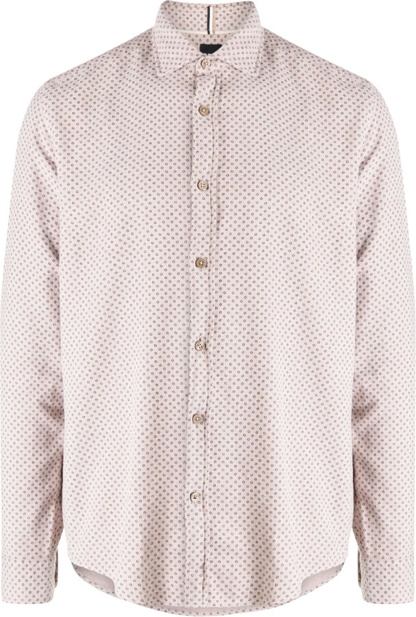 HUGO BOSS Micro-Dot Cotton Shirt