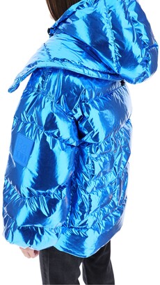 Bacon LAMINATED DOWN JACKET XS Blue Technical