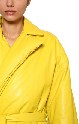 Balenciaga Wrapped Quilted Leather Coat