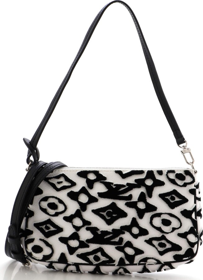 Louis Vuitton Pochette Accessoires Shoulder Bag NM White Canvas