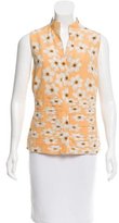 Thumbnail for your product : Akris Sleeveless Floral Print Top