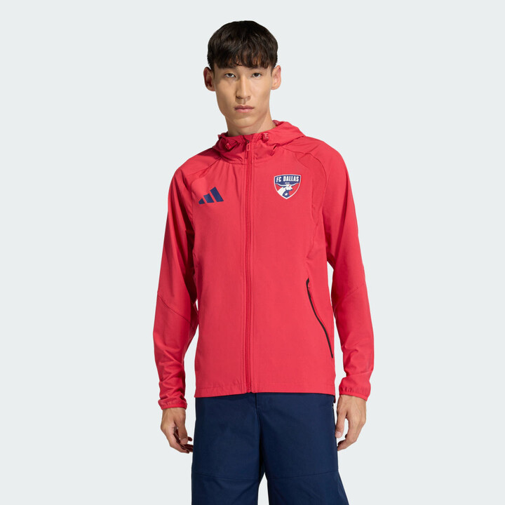 adidas FC Dallas Tiro Tech Full Zip Windbreaker Jacket