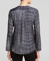 Thumbnail for your product : Lafayette 148 New York Maddie Crocodile Print Top