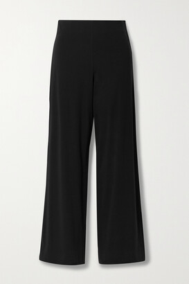 Skin + Net Sustain Athena Reversible Organic Pima Cotton-blend Jersey Pajama Pants - Black