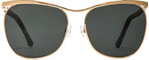Thumbnail for your product : The Row Aviator Sunglasses in Gold & Black