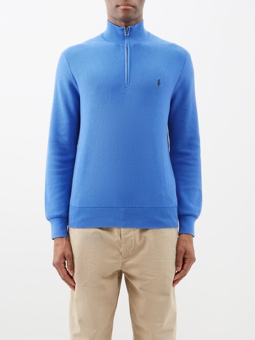 Polo Half Zip Sweater | Shop The Largest Collection | ShopStyle