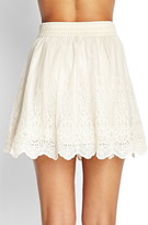 Thumbnail for your product : Forever 21 Embroidered A-Line Skirt