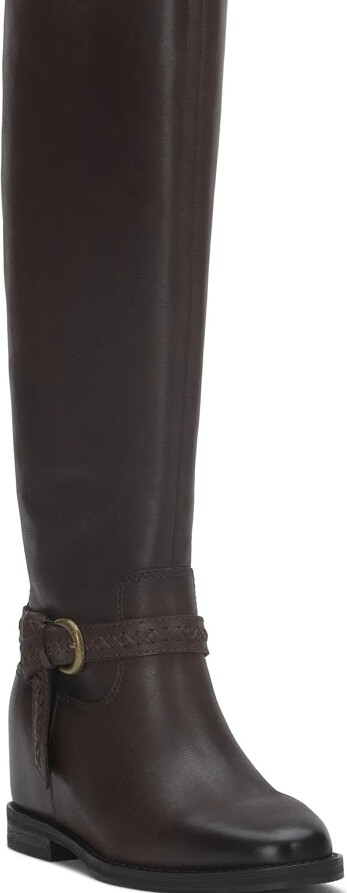 Lucky Brand Maltet High Boot - Women's Pants Denim Bootcut Jeans in Dark Brown