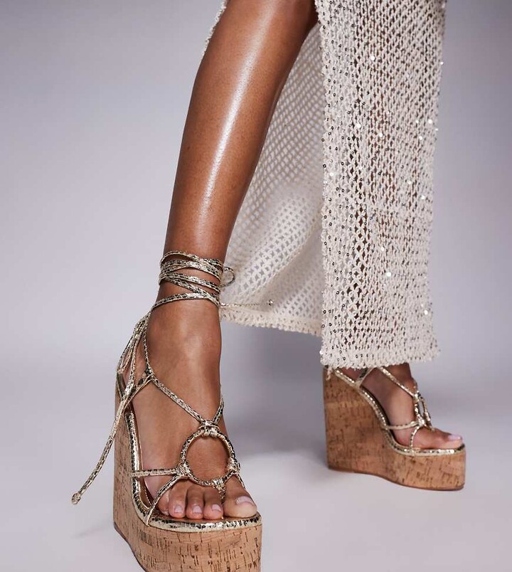 Boohoo Clear Band Wedges Clear Double Strap Espadrille Wedges Boohoo