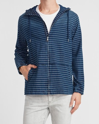 mens jean jacket with hood