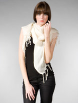 Thumbnail for your product : Love Quotes Hand Knotted Fringe Scarf