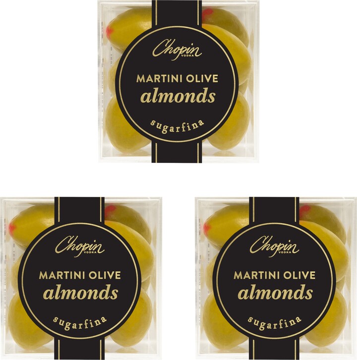 sugarfina Chopin Martini Bears Set of 3 Candy Cubes