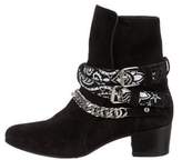 Thumbnail for your product : Amiri Suede Chain-Link Boots Black Suede Chain-Link Boots