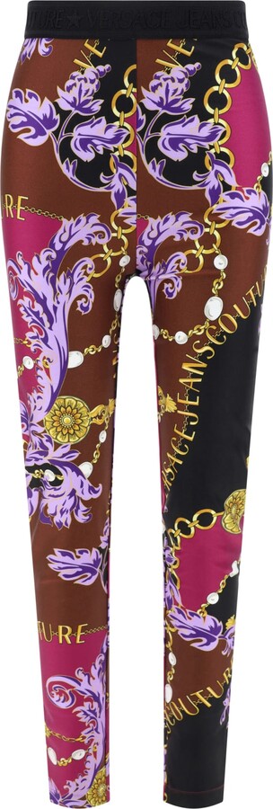Versace Jeans Couture Chain Couture Leggings for Women