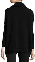 Thumbnail for your product : Donna Karan Oversized Cashmere Zip Coat, Black