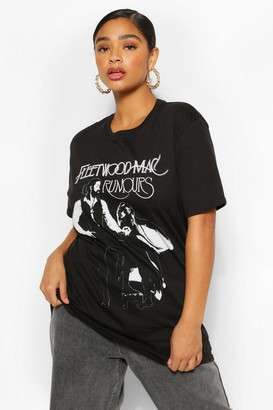 boohoo Plus Fleetwood Mac Licensed T- Shirt
