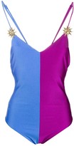 Thumbnail for your product : Fausto Puglisi Colour Block Jersey Bodysuit