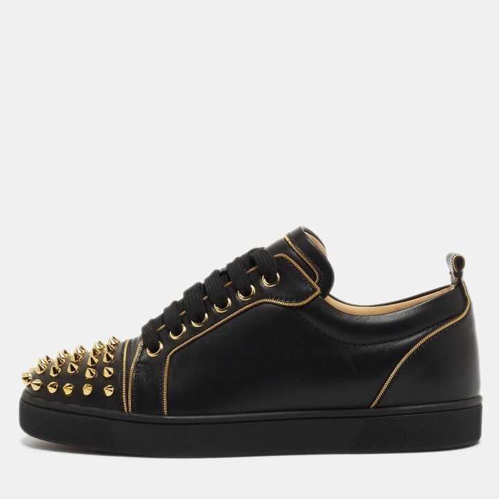 Christian Louboutin Louis Junior Spikes Orlato Canvas & Leather Sneaker -  ShopStyle