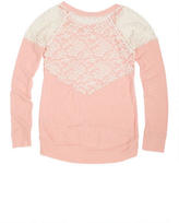 Thumbnail for your product : Delia's Super-Soft Lace Inset Long-Sleeve Top