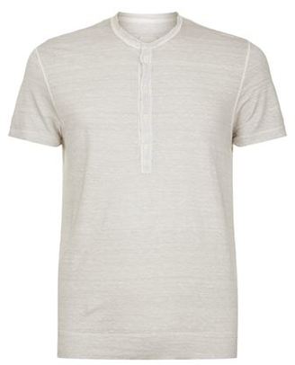 120% Lino Linen Henley T-Shirt