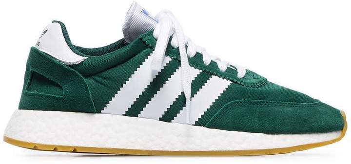 adidas green and white I-5923 mesh and suede leather sneakers - ShopStyle
