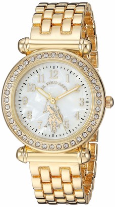 U.S. Polo Assn. Women's Stainless Steel Quartz Watch with Alloy Strap