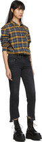 Thumbnail for your product : R 13 Black Boy Straight Jeans