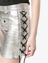Thumbnail for your product : Filles a papa Metallic Lace Up Skirt