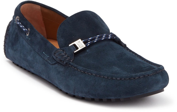 HUGO BOSS Suede Moccasin Driver - ShopStyle Slip-ons & Loafers