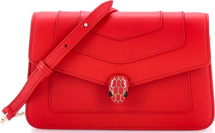 Bvlgari Serpenti Forever East West Shoulder Bag Leather Small