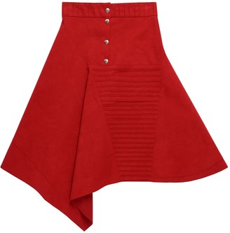 Acephala Asymmetric Button Skirt