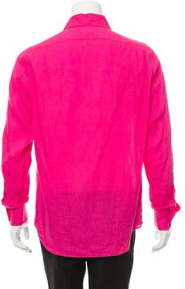 Ralph Lauren Purple Label Linen Button-Up Shirt w/ Tags