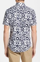 Thumbnail for your product : Public Opinion Abstract Print Short Sleeve Poplin Shirt