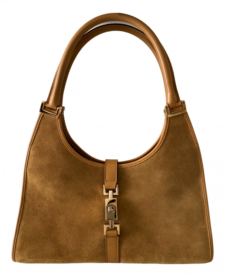 Gucci camel Suede Handbags ShopStyle Bags