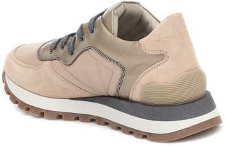 Brunello Cucinelli Suede and leather sneakers