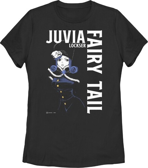 Fairy Tail WomensFairyTailJuviaLockserFullShotTShirt-Black-XLarge