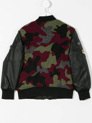 John Galliano camouflage bomber jacket