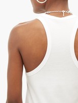 Thumbnail for your product : Haider Ackermann Racer-back Cotton-blend Tank Top - White