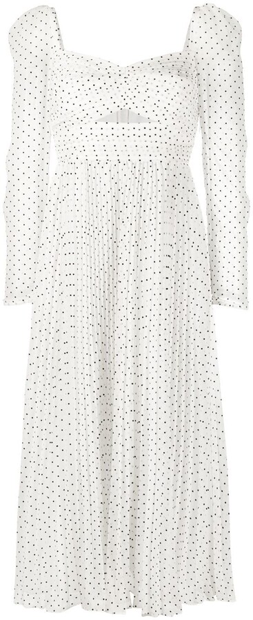 self-portrait-polka-dot-long-sleeve-midi-dress-shopstyle