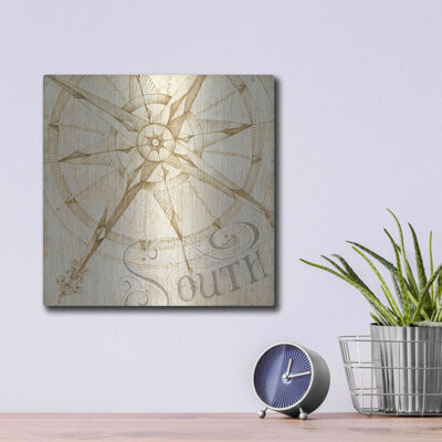 Luxe Metal Art 'Coast To Coast Sepia II' By Daphne " Coast To Coast Sepia II " by Daphne Brissonnet